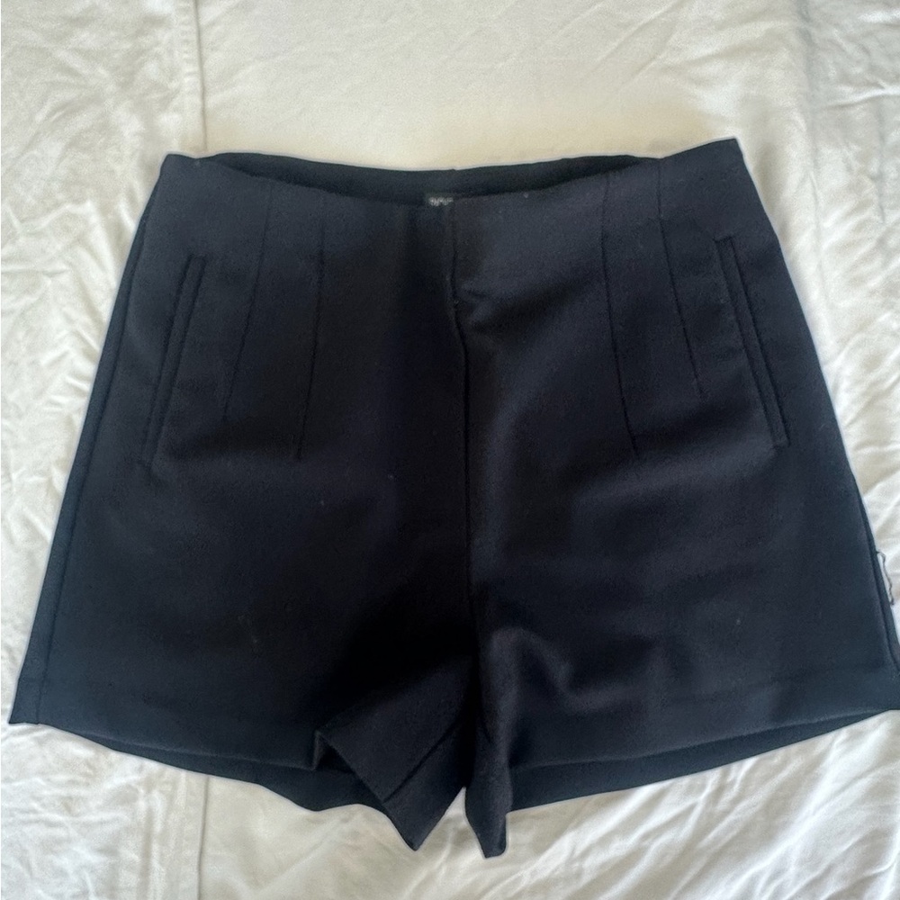 Rachel Zoe Black High Waist Women's Shorts